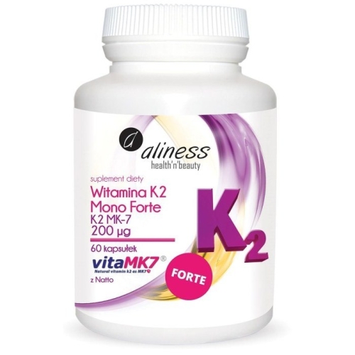 Aliness Witamina K2 MonoFORTE MK-7 z Natto 60 kapsułek
