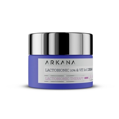 Arkana Lactobionic 10% & A+C Cream 50ml Krem z 10 % kwasem laktobionowym i witaminami A+C 44046
