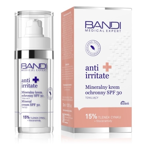 Bandi S.O.S. Mineralny krem ochronny SPF 30 tonujący 30 ml NX30 Medical anti irritate