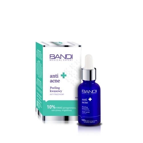 Peeling kwasowy antytrądzikowy 30 ml Bandi NX04