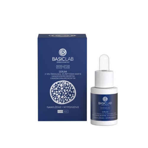 BasicLab Esteticus Serum Wypełniające z 10% trehalozą i 5% peptydem 15 ml