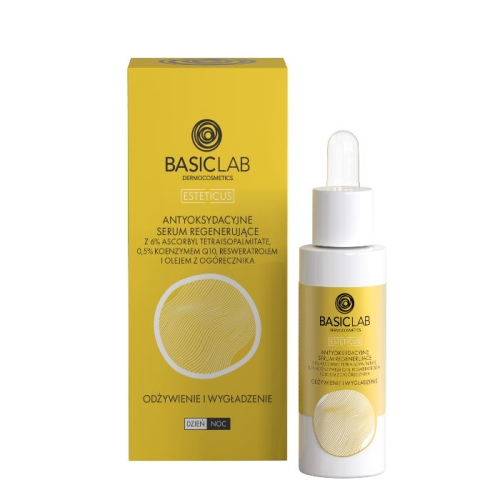 BasicLab antyoksydacyjne serum regenerujące odżywienie i wygładzenie 30 ml