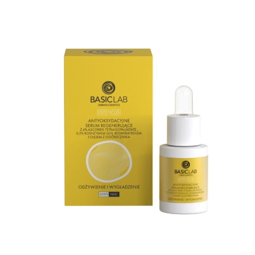 BasicLab antyoksydacyjne serum regenerujące odżywienie i wygładzenie 15 ml