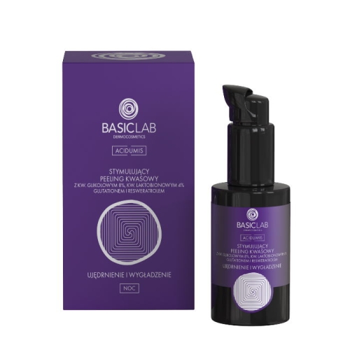 BasicLab stymulujący peeling kwasowy ujędrnienie i wygładzenie 30 ml