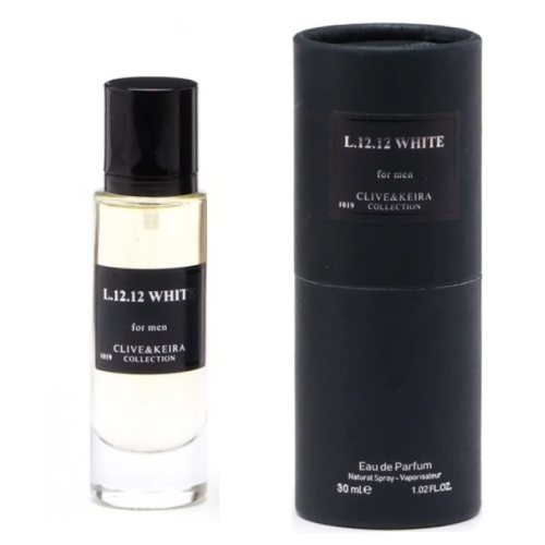 Clive & Keira 1019 L.12.12 White 30ml – męskie perfumy inspirowane 12.12 Blanc Lacoste, elegancki i świeży zapach, dostę