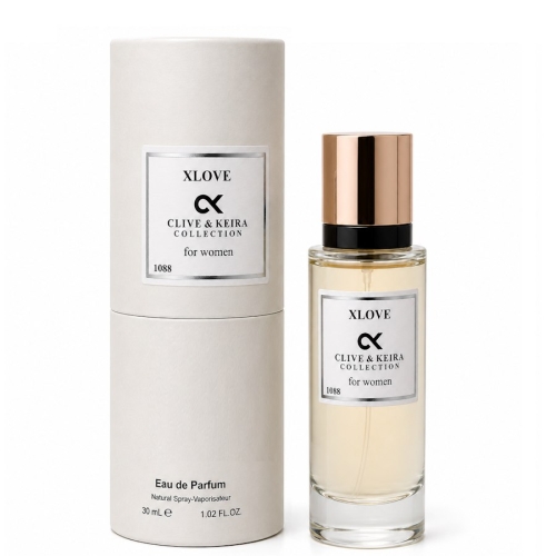 Clive & Keira 1088 Xlove perfumy damskie 30 ml o kwiatowym charakterze z nutami frezji, róży i liczi.
