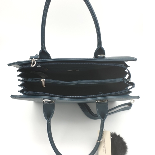 David Jones torebka damska shopper sztywna CM5377 zielona