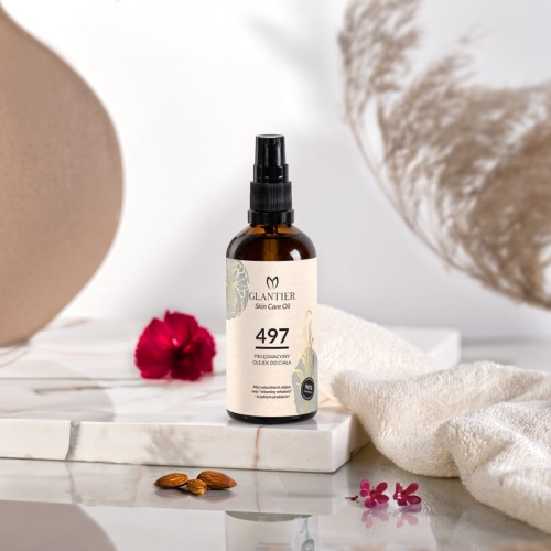 Glantier 497 Pielęgnacyjny olejek ciała dla kobiet 100 ml inspirowany CK IN2U for Her Calvin Klein