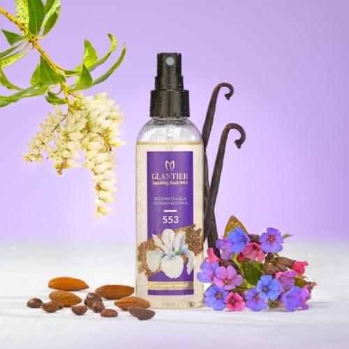Glantier 553 Rozświetlająca mgiełka do ciała 100 ml inspirowana Good Girl Carolina Herrera