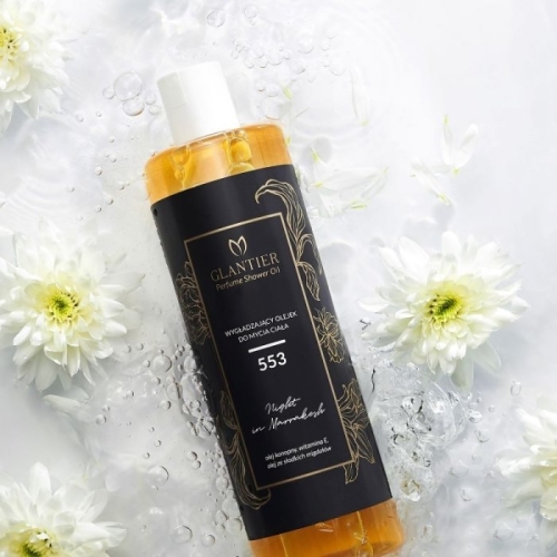 Glantier 553 Olejek do mycia ciała wygładzający dla kobiet 400 ml inspirowany Good Girl Carolina Herrera