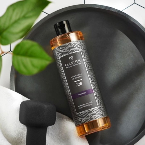 Glantier 728 Myjący olejek pod prysznic dla mężczyzn 400 ml inspirowany Boss Bottled Hugo Boss