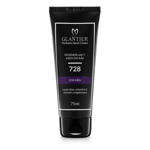Glantier 728 Męski Regenerujący perfumowany krem do rąk 75ml inspirowany zapachem Boss Bottled – Hugo Boss