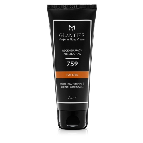 Glantier 759 Męski Regenerujący perfumowany krem do rąk 75ml inspirowany zapachem 1 Million – Paco Rabanne