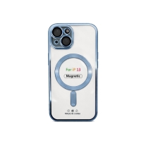 Etui do iPhone 13 jasnoniebieskie przezroczyste MagSafe