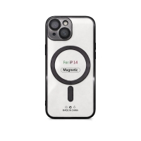 Etui do iPhone 14 czarne przezroczyste MagSafe