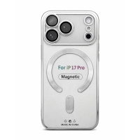 Etui do iPhone 17 PRO srebrne przezroczyste MagSafe