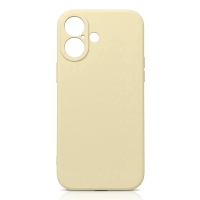 Etui do Apple IPhone 16 Kremowy/Waniliowy Silikonowy