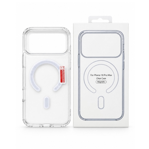Etui do Apple IPhone 18 PRO MAX Bezbarwne obudowa plecki case na telefon MagSafe