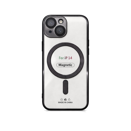 Etui do iPhone 14 czarne przezroczyste MagSafe