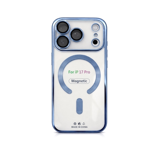 Etui do iPhone 17 PRO jasnoniebieskie przezroczyste MagSafe