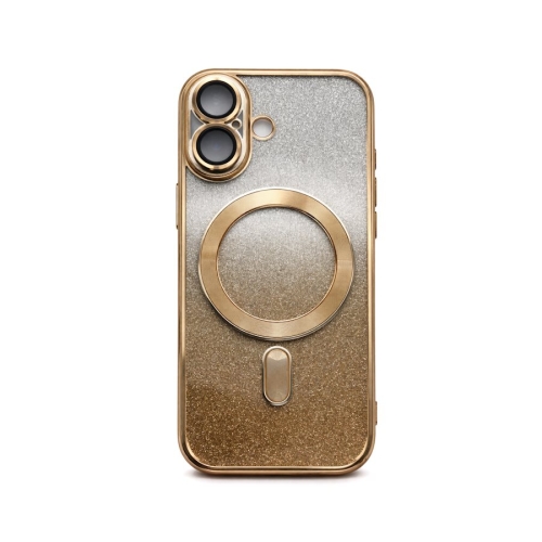 Etui do Apple IPhone 17 Złoty Srebrny Brokatowy case na telefon MagSafe