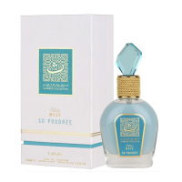 Perfumy damskie Thameen So Poudree Lattafa 100ml - elegancka butelka w złotym kolorze, dostępne na e-drogeria24.pl