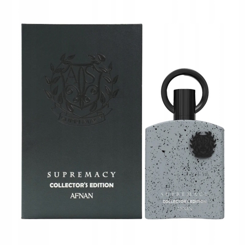 Perfumy Supremacy Collector's Edition Afnan 100ml – elegancki czarny flakon z metalicznym wykończeniem