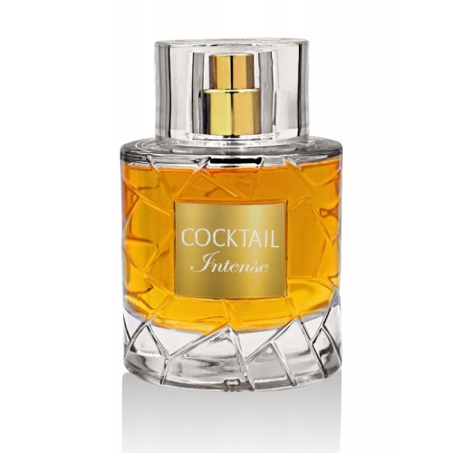 Flakon i pudełko perfum Cocktail Intense – stylowa i unisexowa oprawa zapachu.