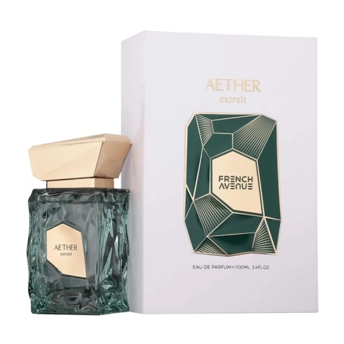 Perfumy Aether Extrait Fragrance World 100ml – nowoczesny flakon z minimalistycznym designem