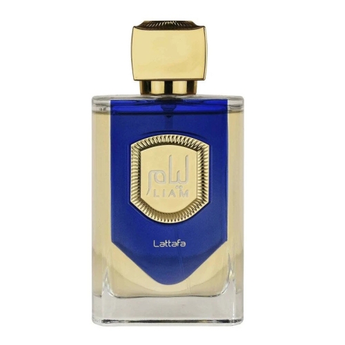 Opakowanie perfum Liam Blue Shine Lattafa 100 ml – idealny prezent dla niej i dla niego