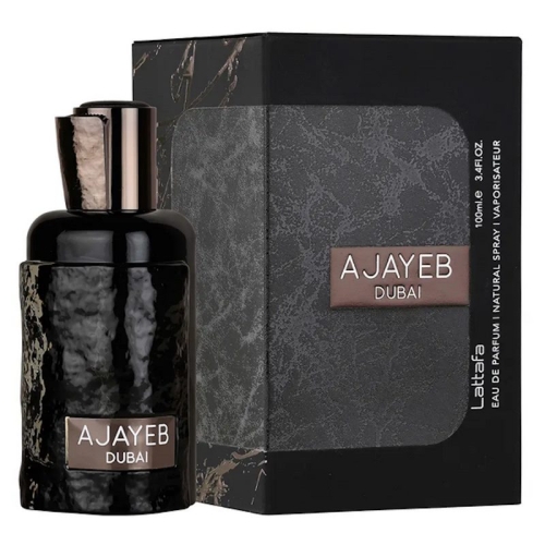 Ajayeb Dubai Portret Black Lattafa 100ml – męskie perfumy o orientalnym zapachu, dostępne na e-drogeria24.pl.