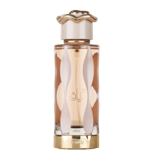 Ekskluzywne perfumy Teriaq Lattafa 100ml z aromatem miodu, róży i wetiweru – zamów teraz w e-drogeria24.pl.