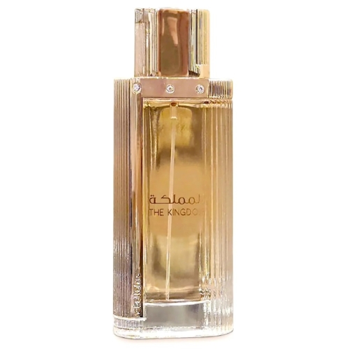 Zmysłowe perfumy The Kingdom Lattafa 100ml z nutami czarnej porzeczki, piwonii i drzewem sandałowym – zamów w e-drogeria24.pl.