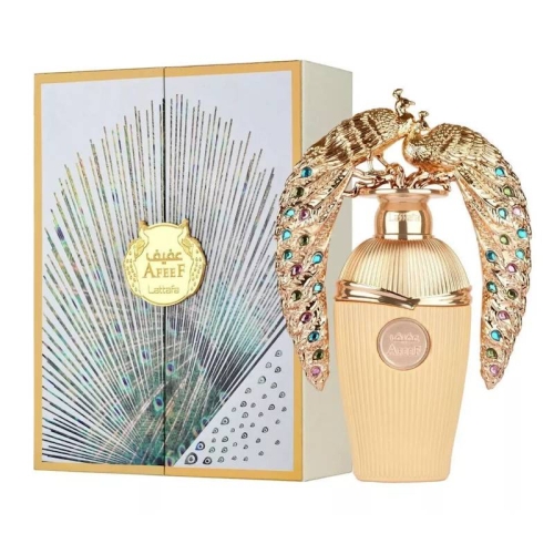 Flakon perfum Unisex Afeef Lattafa 100ml o eleganckim, luksusowym designie Flakon perfum Unisex Afeef Lattafa 100ml o eleganckim, luksusowym designie