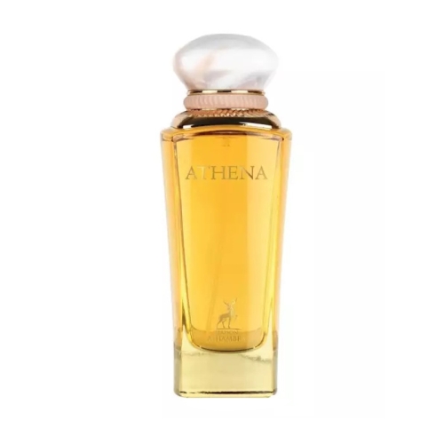 Flakon perfum Athena Maison Alhambra 100ml na tle kwiatów i owoców