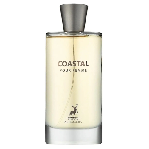 Opakowanie perfum Coastal Pour Femme Alhambra 100ml – luksusowa kompozycja cytrusów, kwiatów i nut drzewnych
