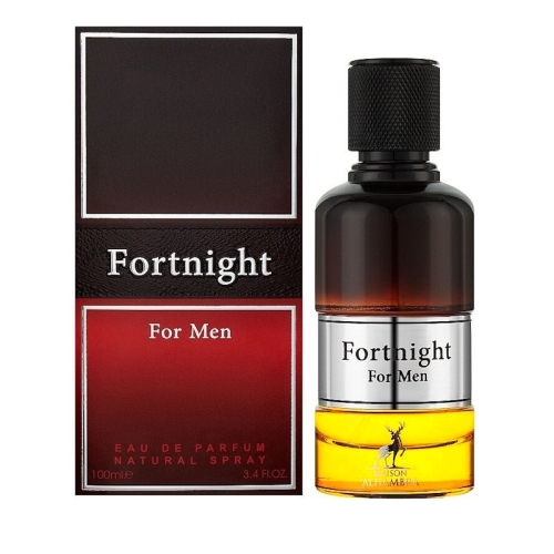 Flakon męskich perfum Fortnight Maison Alhambra o cytrusowo-drzewnym zapachu z nutami lawendy, gałki muszkatołowej i skó