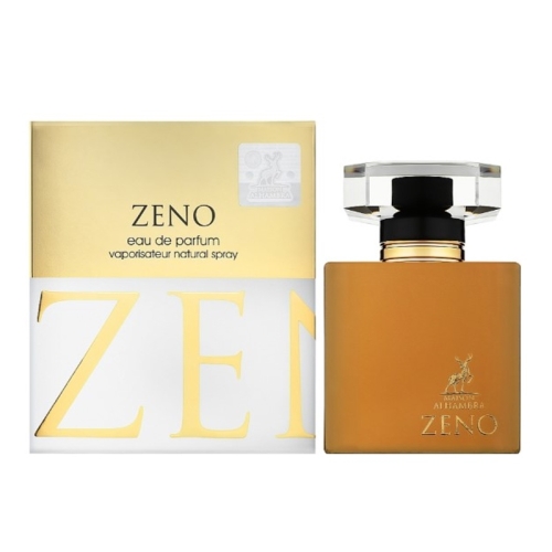 Flakon perfum Zeno Maison Alhambra 100ml z eleganckim złotym korkiem, luksusowy design.
