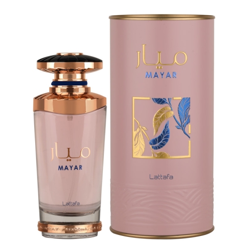Perfumy damskie Ana Abiyedh Rouge Lattafa 60 ml na eleganckim stole, otoczone luksusowymi akcesoriami, prezentujące ich