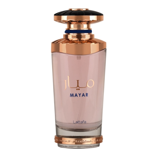 Buteleczka perfum damskich Ana Abiyedh Rouge Lattafa 60 ml - elegancki design z czerwonym akcentem i złotym korkiem