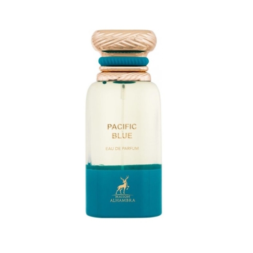 Opakowanie perfum Pacific Blue Alhambra 80ml – ekskluzywna mieszanka cytrusów, nut wodnych i drzewnych.