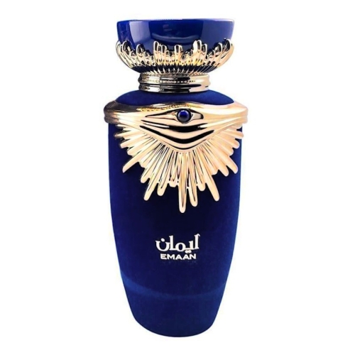 Flakon perfum Emaan Lattafa 100ml – unisex zapach z nutami cytrusów, jaśminu i piżma, e-drogeria24.pl.