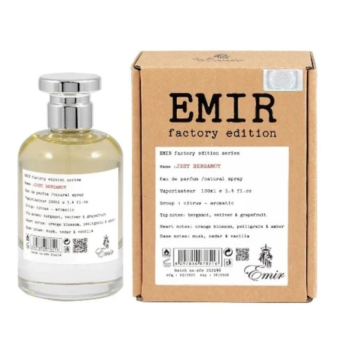 Perfumy Unisex Emir Just Bergamot Factory Edition Paris Corner 100ml