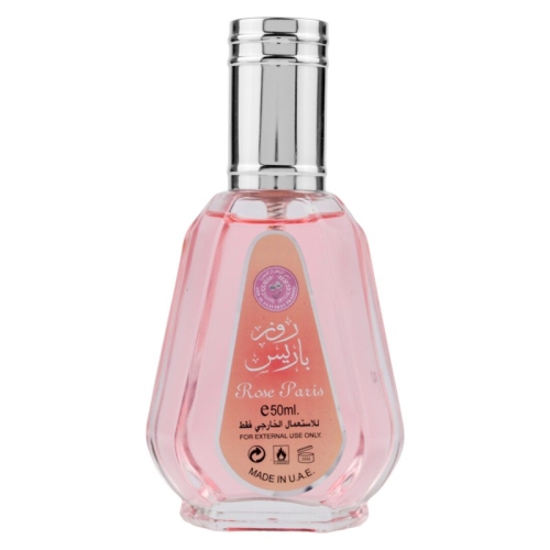 Stylowe opakowanie perfum Rose Paris Ard Al Zaafaran 50ml, idealne na prezent dla kobiet.
