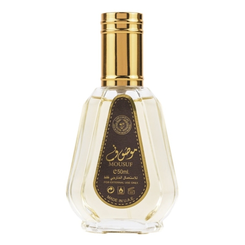Flakon perfum Mousuf EDP - 50 ml Ard Al Zaafaran w eleganckim, minimalistycznym designie, uniseksowy zapach.