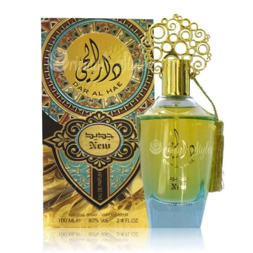 Perfumy damskie Dar Al Hae Ard Al Zaafaran 100ml - elegancka butelka na tle pudełka, dostępne na e-drogeria24.pl
