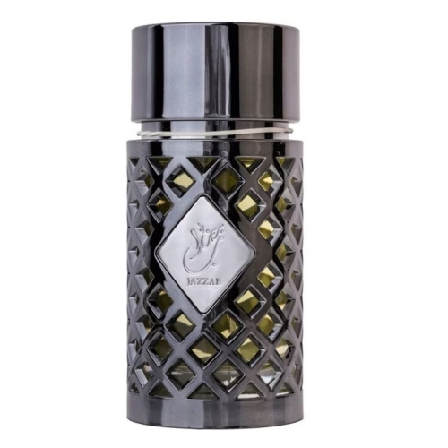 Flakon perfum męskich Jazzab Silver Ard Al Zaafaran 100ml, elegancki design z orientalnym akcentem.