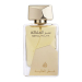 Zbliżenie na butelkę perfum Ser Al Malika Lattafa 100ml - orientalno-kwiatowy zapach dla kobiet, dostępny w e-drogeria24.pl