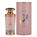 Perfumy damskie Ana Abiyedh Rouge Lattafa 60 ml na eleganckim stole, otoczone luksusowymi akcesoriami, prezentujące ich