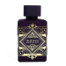 Buteleczka perfum unisex Badee Al Oud Amethyst Lattafa 100 ml - eleganckie fioletowe szkło z ozdobnym korkiem. Zdjęcie dostępne na e-drogeria24.pl.